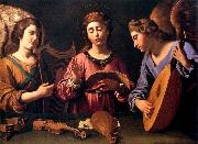 GRAMATICA, Antiveduto St Cecilia with Two Angels oil painting artist